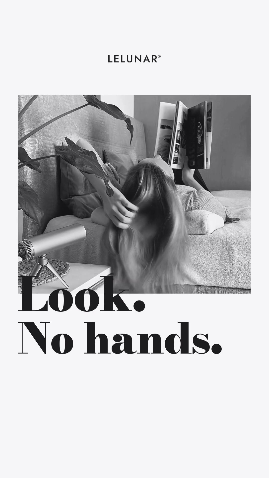 LELUNAR HandsFreeDryer in use — Instagram video